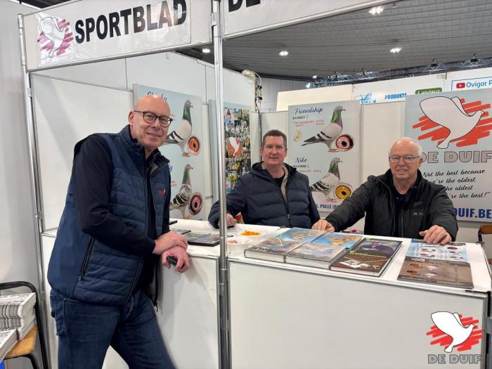 De beurs op de Olympiade op vrijdag. De beurs op de Olympiade op vrijdag.