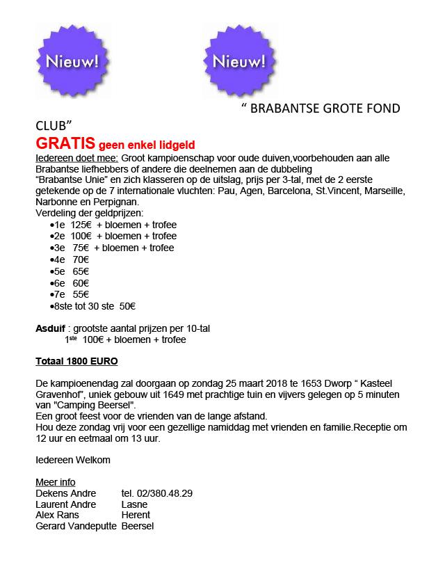 Brabantse Grote Fondclub Brabantse Grote Fondclub