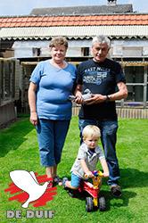 Willy, Any en kleinzoon Yannis. Hun oogappel is twee en een half jaar.