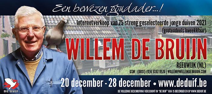 Aankondiging Willem de Bruijn