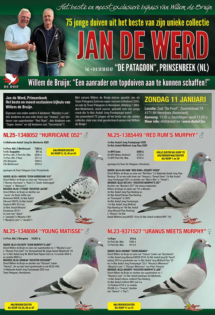 Aankondiging verkoop Jan de Werd