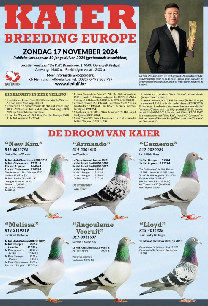 Anouncement auction Kaier Anouncement auction Kaier