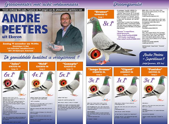 Totale verkoop Andre Peeters