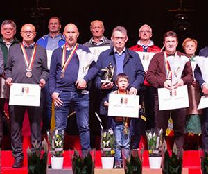 Patrick en Paul... fier op de eerste plaats in het Nationaal Kampioenschap snelheid jonge duiven!