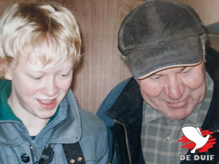 Jonge Jan met zijn mentor en inspirator Georges Bolle. Jonge Jan met zijn mentor en inspirator Georges Bolle.