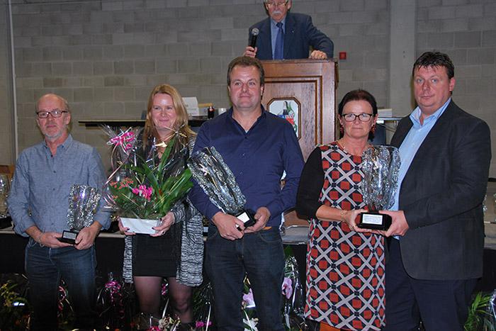 Algemeen Kampioen kleine halve fond Union Antwerpen : 1. Danny Van Dyck; 2. Johan Storms; 3. Peeters-Van Crombruggen.