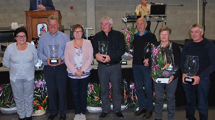 Diverse kampioenen grote halve fond : Jef Keirsmakers, Willy Peeters, Broeckx-Van Hees, Willy Daniels