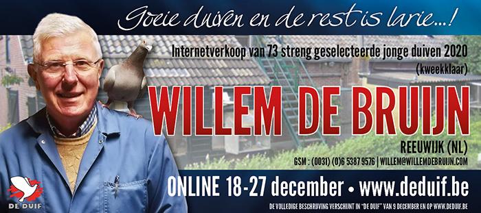 Aankondiging Willem de Bruijn