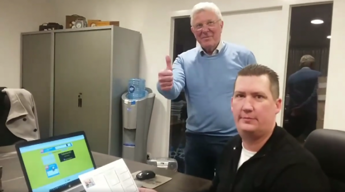 Willem de Bruijn en Rik Hermans. Willem de Bruijn en Rik Hermans.