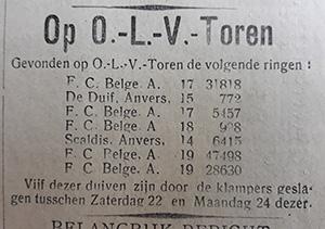 Advertentie uit De Duif van 1914