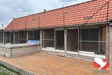 De hokken van Jelle Roziers in Itegem.