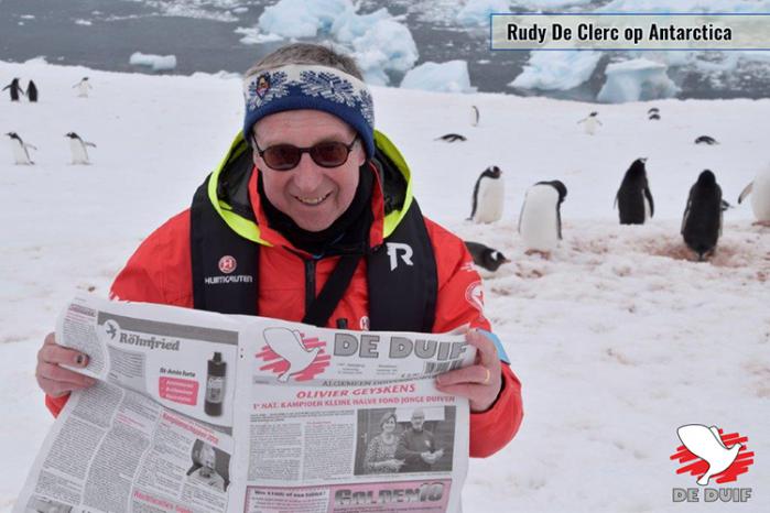 Rudy De Clerc leest samen met de pinguïns op Antarctica!