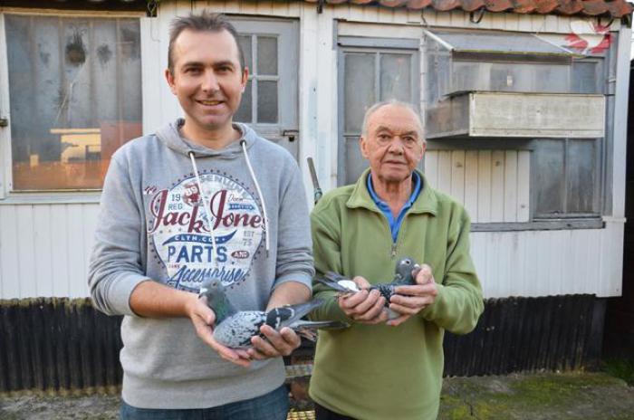 Roger en Robby Berckmans werden per toeval 1e Nat. Kampioen kleine halve fond jonge duiven maar dat doet niets af van deze schitterende prestatie.