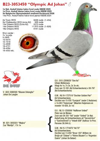 B23-3053450 “Olympic Ad Johan” B23-3053450 “Olympic Ad Johan”