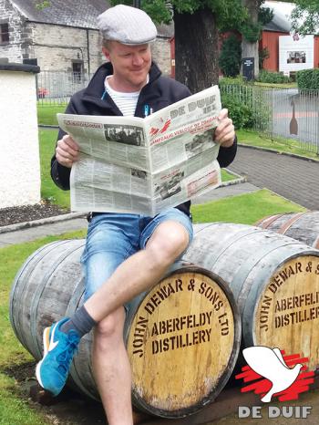 Vincent de Harder in Schotland... Zou het de whisky zijn?