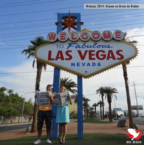 Rianne en Bram de Ridder in Las Vegas.