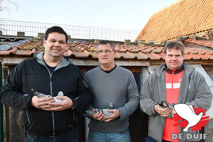 Het Team De Ridder met v.l.n.r. Gunter De Backer, Geert De Ridder en Dirk De Ridder. Zij werden met brio 1e Algemeen Nationaal Kampioen 2019.