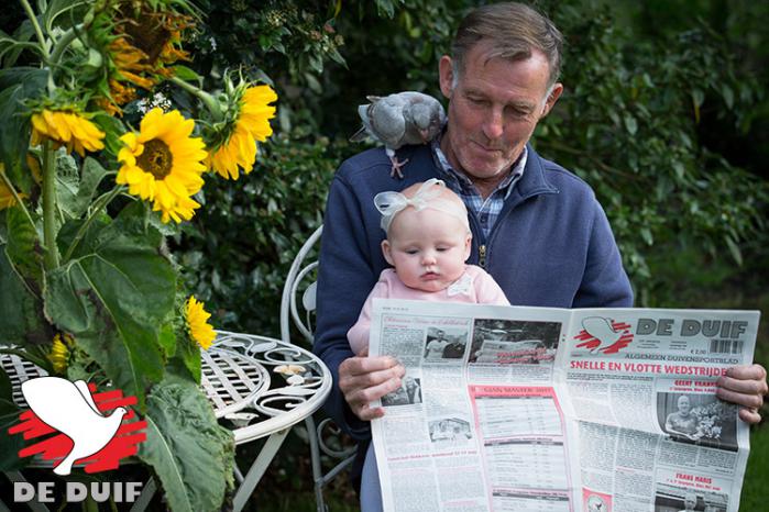 De winnaar: Frans Van de Vondel met kleindochter Juliette. (foto: Kevin & Ellen Gilis)