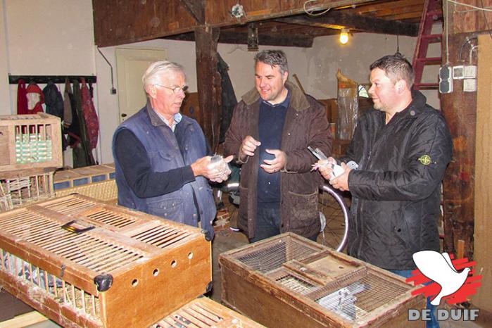 John Gladwin and John Cowlin in november 2015, when they collected the pigeons at Frans Zwols.