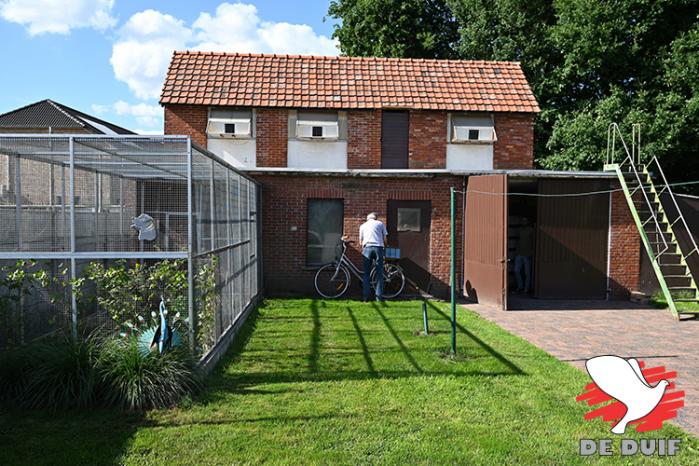 De hokken van Jos Goossens in Olen.