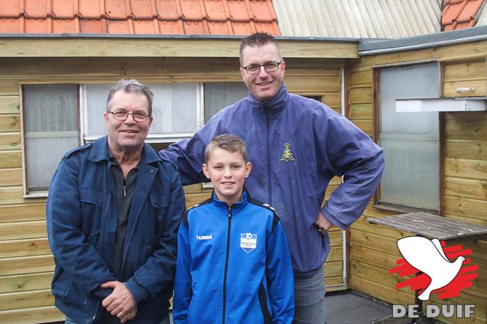 V.l.n.r. Adrie, Joachim en Erwin Houmes winnen 1e Nat. Orleans S1 tegen 10.333 d.