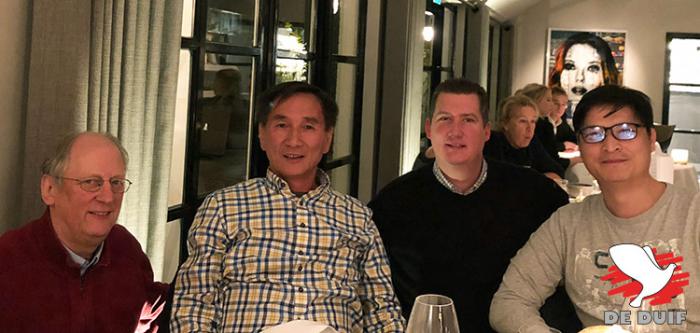 Jan Hermans, James Huang, Rik Hermans and Sam Chung celebrated the victory with a nice dinner.