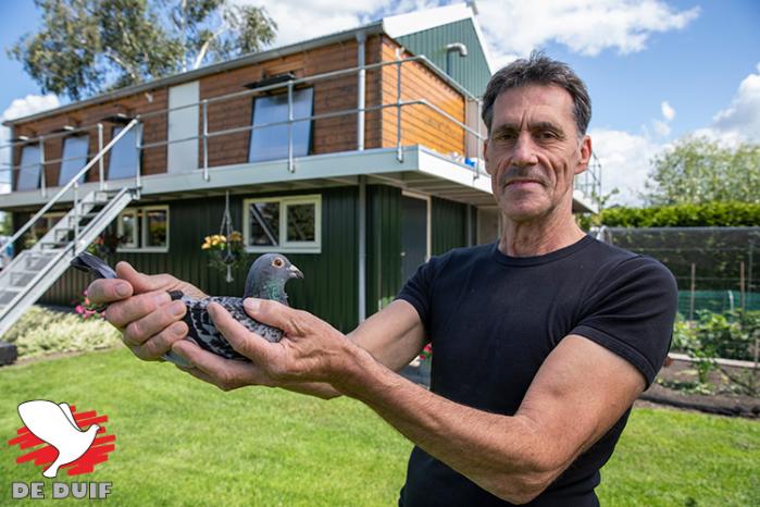 Harrie Kalter wint de eerste internationale vlucht van het jaar. (foto: PigeonPixels)