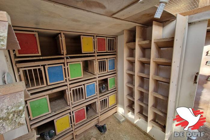 Het hok van de oude duiven.