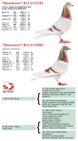''Dieudonne'' B12-3127103 en ''Dieumerci" B 12-3127003
