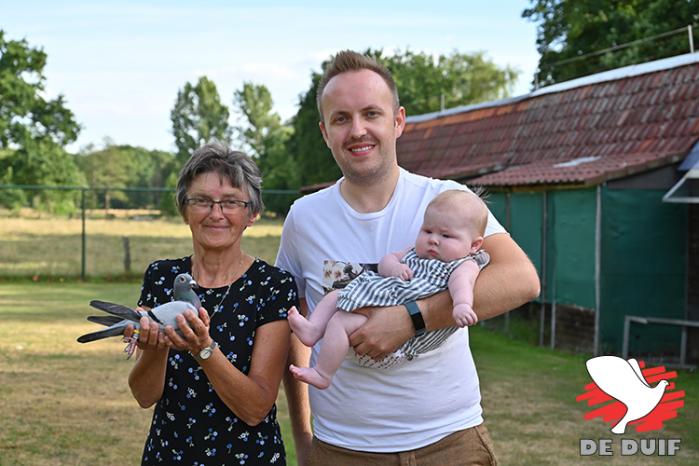 Afgelopen weekend beleefde de familie Van Roy-Philipsen een heuglijk moment toen duidelijk werd dat zij de nationale overwinning Guéret oude duiven binnenhaalden.