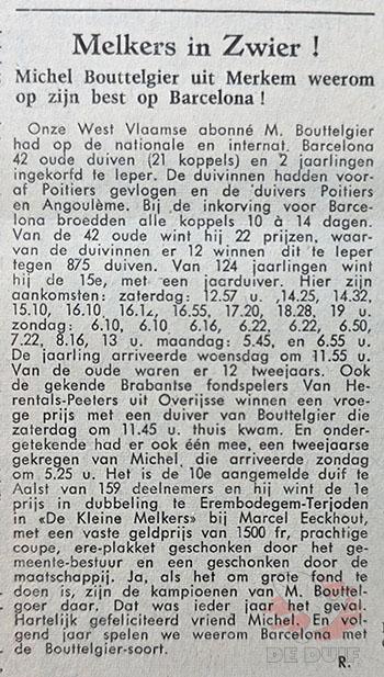 Eerste berichtgeving Barcelona 1976.