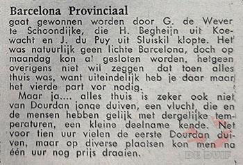 Barcelona Provinciaal Zeeland 1976.