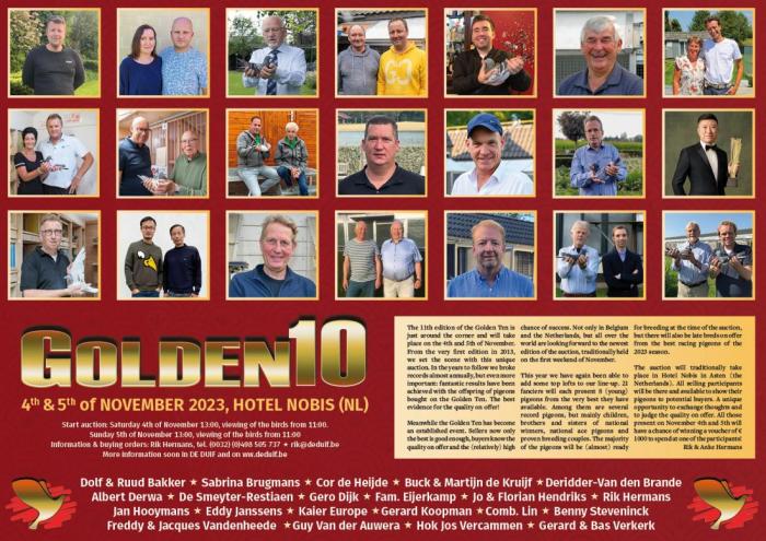 Golden 10 Ten 2023 Announcement