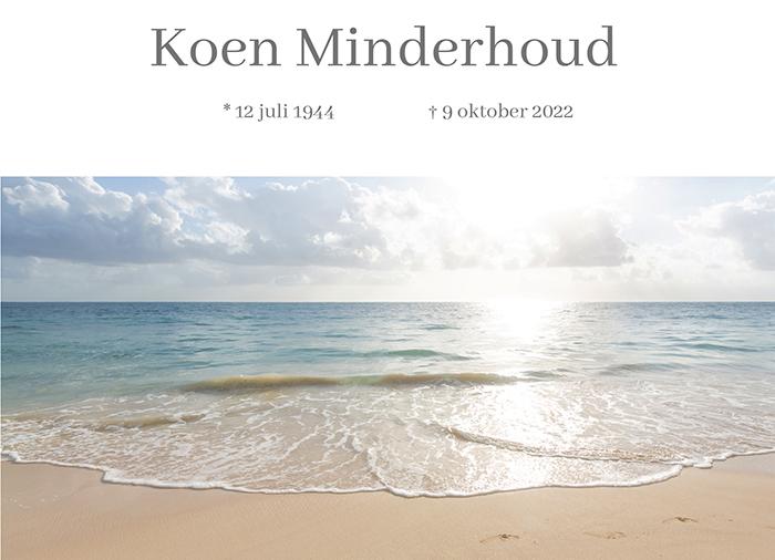 Overlijden Koen Minderhoud