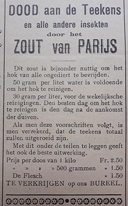 Advertentie uit De Duif van 1914