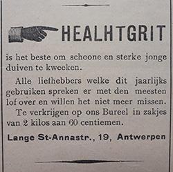 Advertentie uit De Duif van 1914