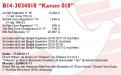 BE14-3034018 “Kanon 018”