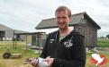 Tom Van Gaver met zijn National Rita, winnares op Tulle bij de jaarse duiven.
