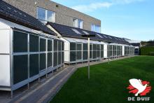 De hokken van Ivan Baetens te Sint-Niklaas.