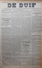 Voorpagina van De Duif 8 mei 1919