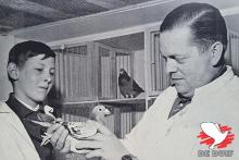 Jef (40) en Valère (15) met hun provinciale winnaar Cahors 1965.