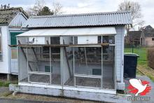 De hokken van Stijn en Jeroen Rans in Wijgmaal.