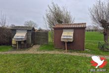 De hokken van Wilfried Vandemaele in Heule.