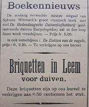 Advertentie uit De Duif van 1914