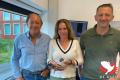Nicole en Henk de Weerd en Eric Berckmoes, dolblij met deze sensationele nationale zege!