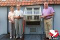 Het succesvolle team uit Waarschoot met v.l.n.r. vrouw Christiane, Antoine Degraeve en goede vriend Hubert Gillis.