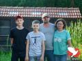 Die Familie Ernst: Lars, Tim, Markus und Heike, alle sind begeistert vom Taubensport.