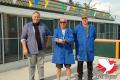 Erik Reijnen, Brian Bolton en Gert-Jan de Hoogh na hun overwinning op Issoudun.
